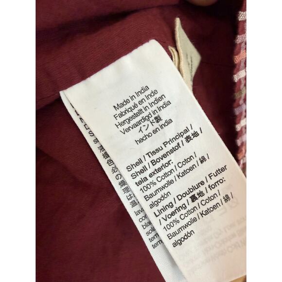 Madewell Size MED Dress Perf Fall Colors Pockets Long Sleeves - Picture 4 of 6